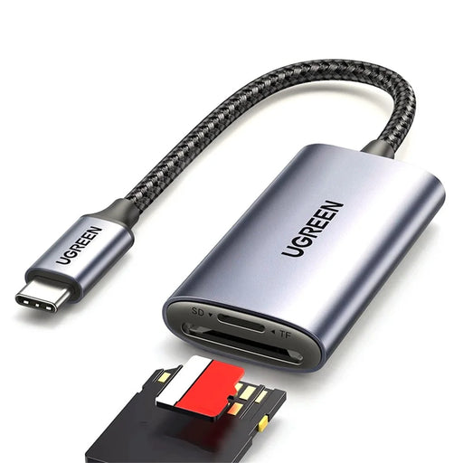 UGREEN 15251 Type-C to SD4.0 / TF4.0 5Gbps Data Transfer Card Reader for Macbook Samsung - 1
