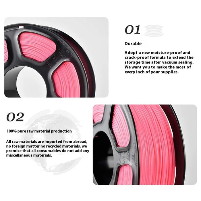 Biodegradable PLA 1.75mm Filament for 3D Printer High Gloss Filament , Accuracy Tolerance + / - 0.03mm - Sky Blue - 5