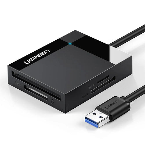 UGREEN 4 in 1 USB 3.0 SD/TF Memory Card Reader CF MS Compact Flash Card Adapter for Laptop - 1