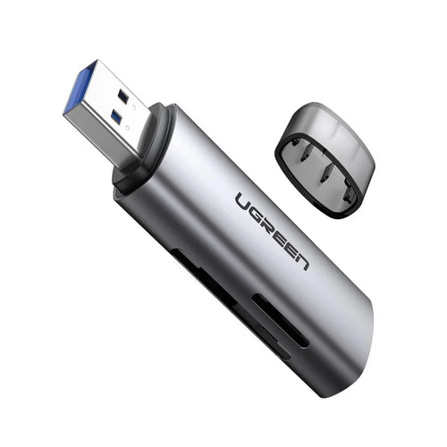 UGREEN 60723 2-in-1 USB 3.0 5Gbps High Speed SD/TF Memory Card Reader - 1