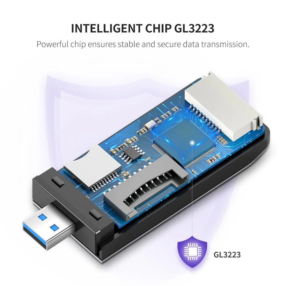 UGREEN 50541 4-in-1 USB 3.0 SD TF Card Reader 5Gbps Data Transfer OTG Adapter - 4