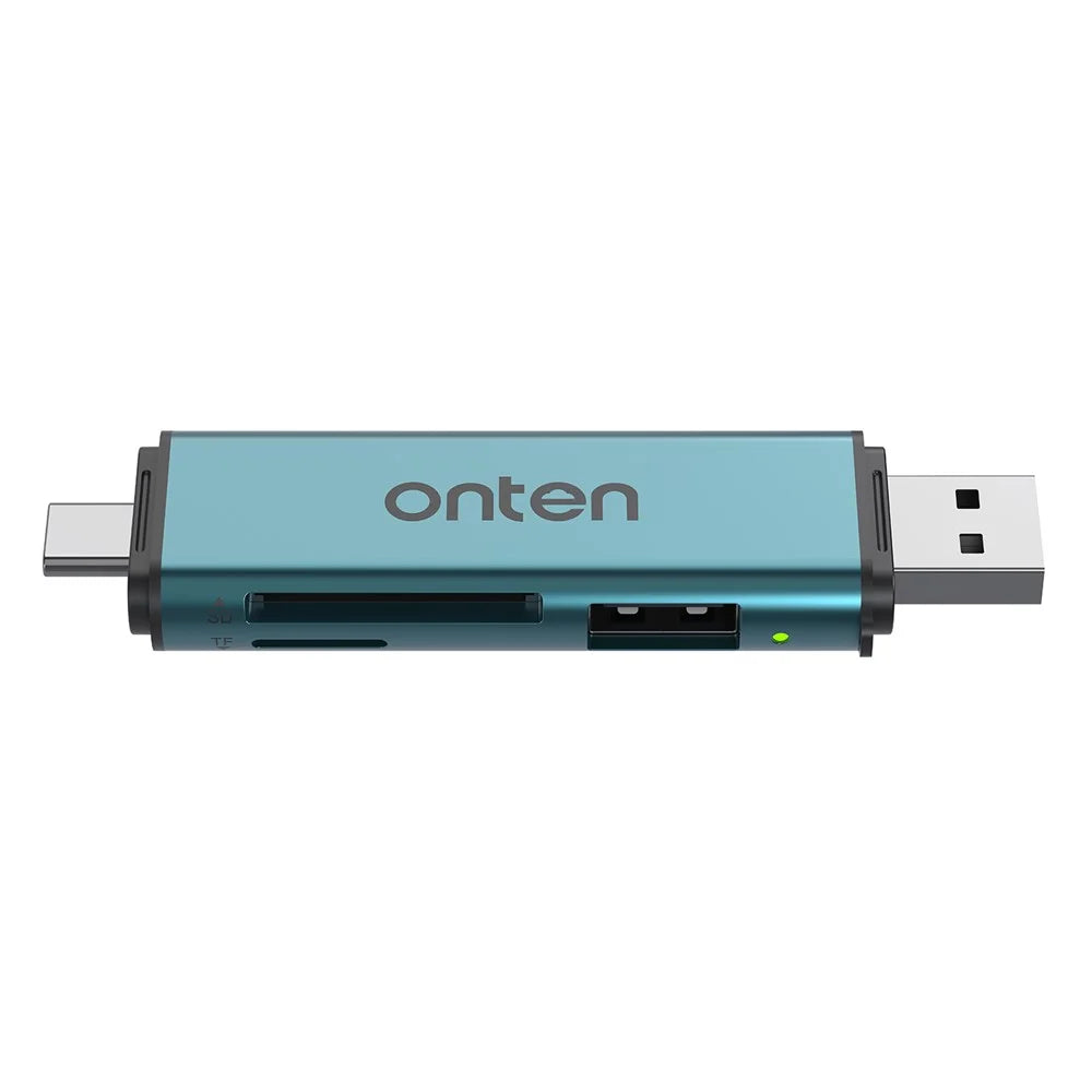 ONTEN OTN-CR537S Type-C / USB to USB3.0 + SD / TF Card Slots Multi-Function Card Reader - 1