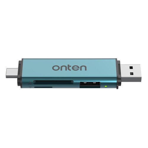 ONTEN OTN-CR537S Type-C / USB to USB3.0 + SD / TF Card Slots Multi-Function Card Reader - 1
