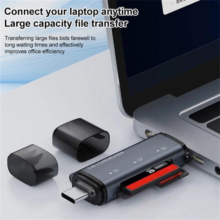 ADS-318 USB A  /  Type C to CF / TF / SD Memory Card Reader High Speed Data Transfer Adapter - 6