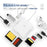 AJ1028 6 in 1 Card Reader USB Type-C Dual Port Data Hub TF SD MS CF USB PD 60W Charging Dock - 4