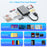 CR375-B 6-in-1 Multi-USB Smart Card Reader for Smart/MS/M2/TF/SIM/SD Cards Adapter Hub for Windows, Mac, Linux - 3