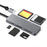 CR307D 5-in-1 Aluminum USB3.0/Type-C Card Reader for CFast/CF/XD/SD/TF Cards High Speed Data Transfer - 1