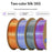 Two Color Silk 3D Printer Filament 1KG 1.75mm Wires with Gradient Metallic Luster For FDM Printing - Black + Bronze - 2