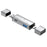 2607 4 in 1 USB-C USB 3.0 Card Reader SD TF Memory Card Adapter for Laptop Phone - Silver - 1