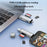 2607 4 in 1 USB-C USB 3.0 Card Reader SD TF Memory Card Adapter for Laptop Phone - Silver - 3
