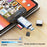 2608 USB 3.0 Card Reader 2 in 1 USB-C to SD TF Adapter Converter - Silver - 5