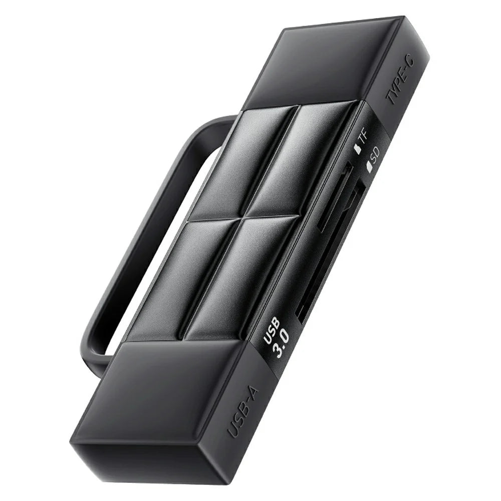 ESSAGER Card Reader USB 3.0 Type-C USB-A 2TB Max Dual SD  /  TF Card Storage Case for Camera Phone - 1