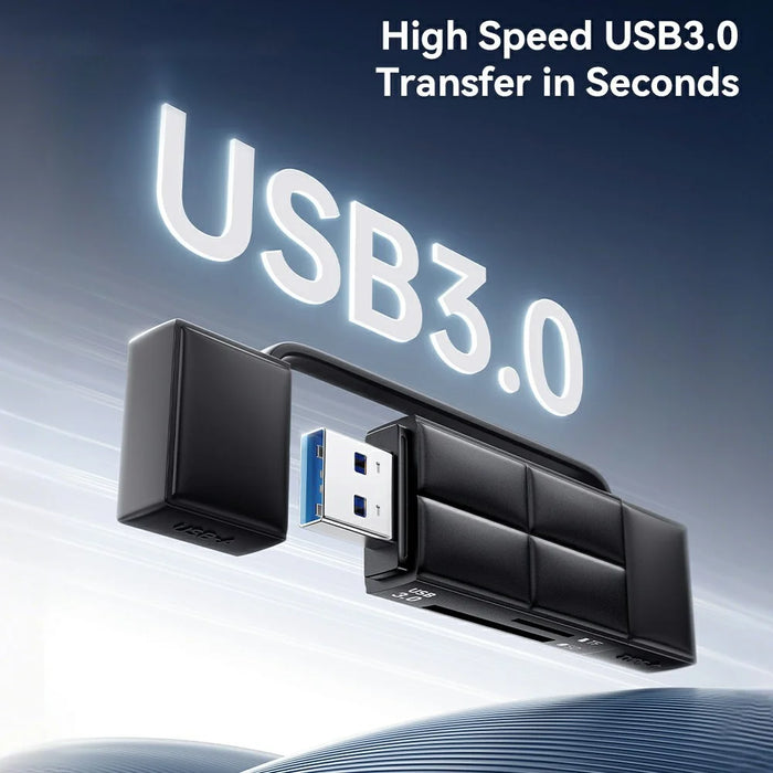 ESSAGER Card Reader USB 3.0 Type-C USB-A 2TB Max Dual SD  /  TF Card Storage Case for Camera Phone - 7