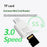 SS3.0 USB-C TF Card Reader Mini Type-C to MicroSD High Speed 3.0 Adapter for Windows  /  MacOS  /  Linux  /  Android  /  iOS - White - 7