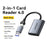 ESSAGER ES-DK04 4.0 2 in 1 Card Reader USB-A Type-C 5Gbps SD TF Card Holder - Dark Grey - 2