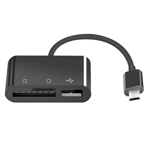 D-138 Micro USB 3 in 1 Multi-function Card Reader TF Card/Memory Card High Speed Adapter - 1
