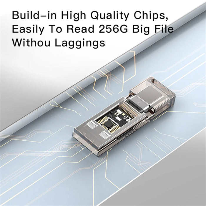 YESIDO GS21 2-in-1 Type-C/USB Plug TF Memory Card Reader Data Transfer Adapter for Laptop Android Phone - 5
