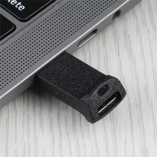 USB 2.0 Portable Memory Card Reader Adapter Mini Size TF Card Reader - Black - 1