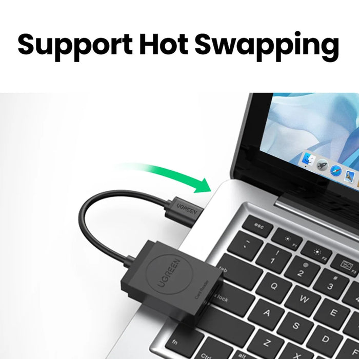UGREEN 20250 USB 3.0 to for SD/Micro SD/TF Smart Memory Card Reader Portable High Speed Card Reader - 6