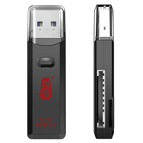KAWAU C396DUO MINI Series 2-in-1 USB 3.0 5Gbps for SD / TF Memory Card Reader Support 2 Cards Simultaneously - 1