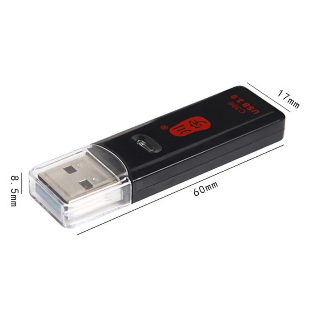 KAWAU C396DUO MINI Series 2-in-1 USB 3.0 5Gbps for SD / TF Memory Card Reader Support 2 Cards Simultaneously - 3