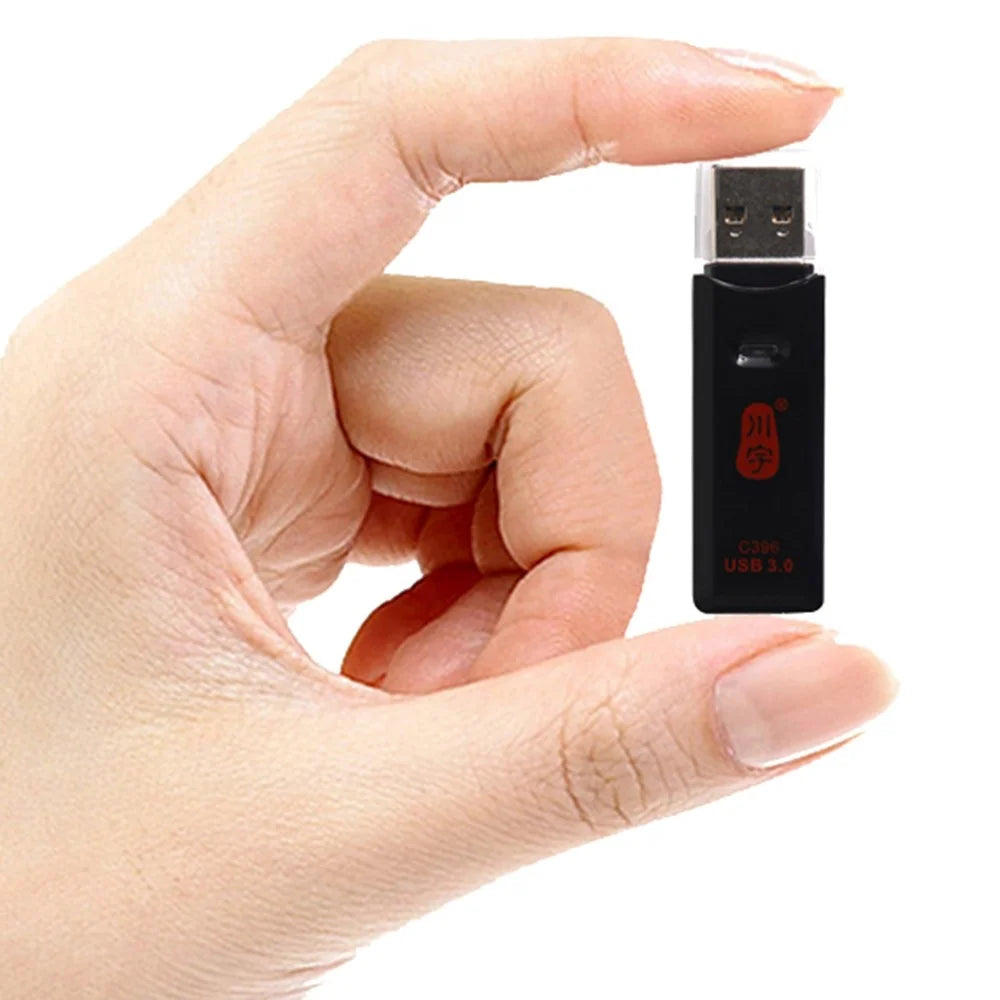 KAWAU C396DUO MINI Series 2-in-1 USB 3.0 5Gbps for SD / TF Memory Card Reader Support 2 Cards Simultaneously - 5
