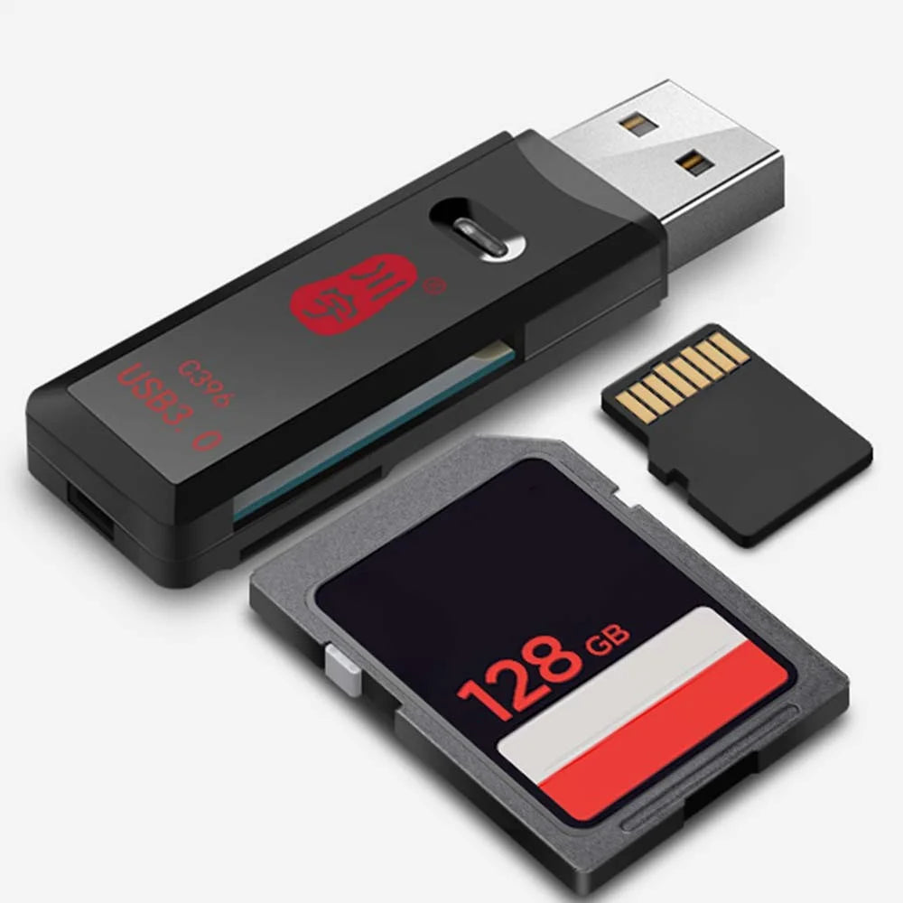 KAWAU C396DUO MINI Series 2-in-1 USB 3.0 5Gbps for SD / TF Memory Card Reader Support 2 Cards Simultaneously - 7
