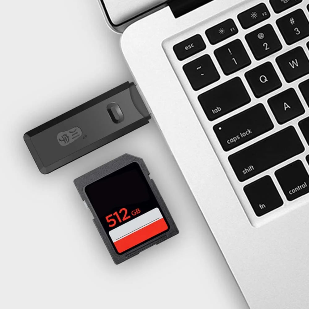 KAWAU C296 MINI USB 2.0 SD TF Memory Card Reader Mini Adapter for SDXC SDHC MicroSDXC MMC II - 4