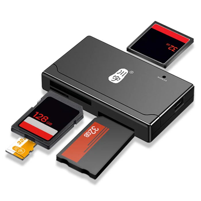 KAWAU C233 USB 2.0 480Mbps High Speed Computer Memory Card Reader for SD / CF / TF / MS Card Reader - 2
