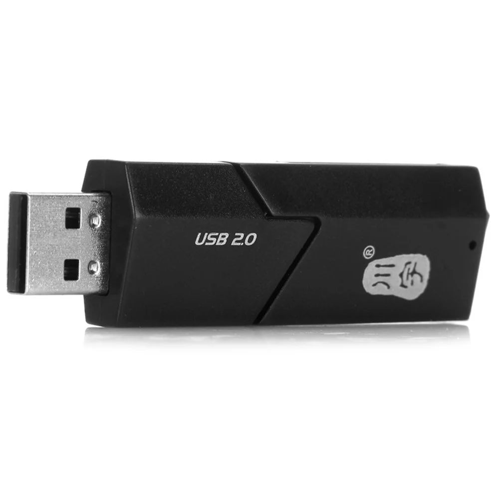 KAWAU C295 2 in 1 USB 2.0 MicroSD Card Reader with SD Slot Supports Up to 64GB Adapter (with Slide Cover) - 3