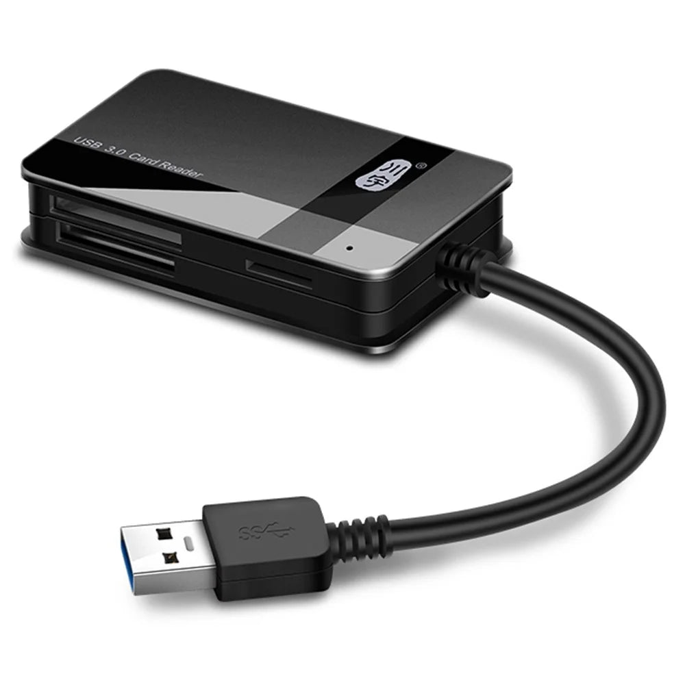 KAWAU C368 USB 3.0 5Gbps High Speed Memory Card Reader for SD / CF / TF / MS Card Reader - 1