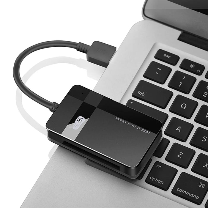KAWAU C368 USB 3.0 5Gbps High Speed Memory Card Reader for SD / CF / TF / MS Card Reader - 6