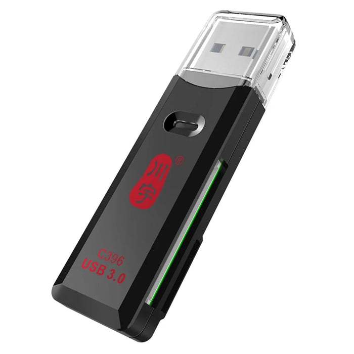 KAWAU C396 MINI Series 2-in-1 USB 3.0 5Gbps High Speed for SD / TF Memory Card Reader - 1