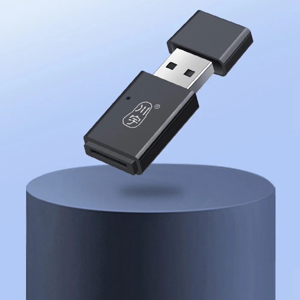 KAWAU C308 USB 3.0 5Gbps High Speed TF Card Reader Computer Memory Card Reader - Black - 7