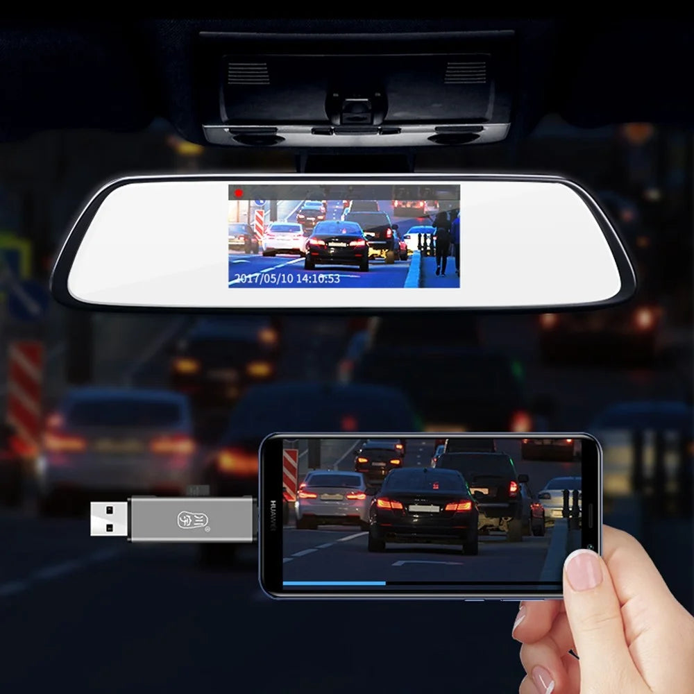KAWAU C350Q USB3.0+Type-C Mobile Phone OTG 5Gbps Card Reader Portable Mini Aluminum Alloy Card Reader with SD / TF Card Ports - 3