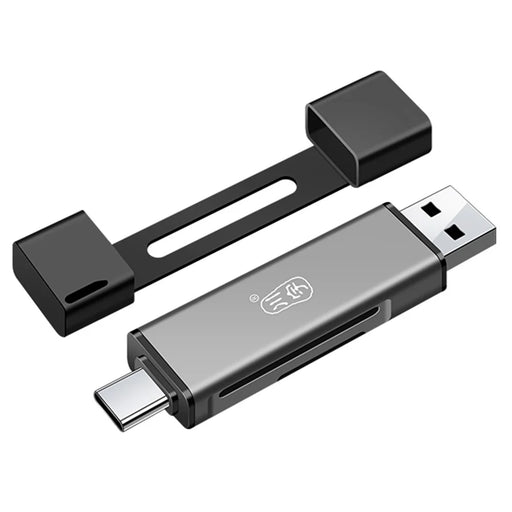 KAWAU C350TDUO USB3.0+Type-C Card Reader Portable Mobile Phone OTG Card Reader Support SD / TF Card Reading - 1
