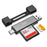KAWAU C350TDUO USB3.0+Type-C Card Reader Portable Mobile Phone OTG Card Reader Support SD / TF Card Reading - 2