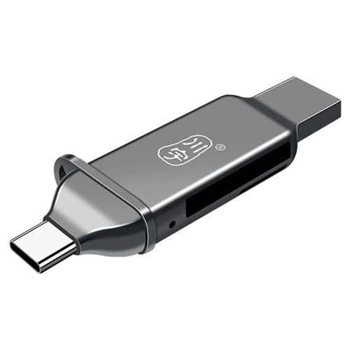 KAWAU C371 USB 3.0+Type C Portable Card Reader for SD TF MicroSD PC / Laptop / Smart Phone / Tablet - 1