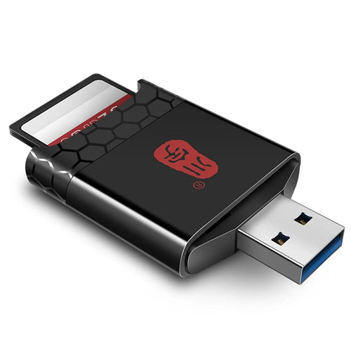 KAWAU C362 2 in 1 USB 3.1 to SD / TF Card Reader Adapter for SD / TF UHS-II 4.0 Memory Cards - 1