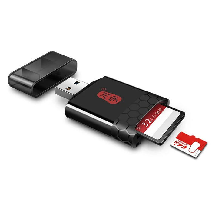 KAWAU C362 2 in 1 USB 3.1 to SD / TF Card Reader Adapter for SD / TF UHS-II 4.0 Memory Cards - 3