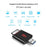 KAWAU C362 2 in 1 USB 3.1 to SD / TF Card Reader Adapter for SD / TF UHS-II 4.0 Memory Cards - 5