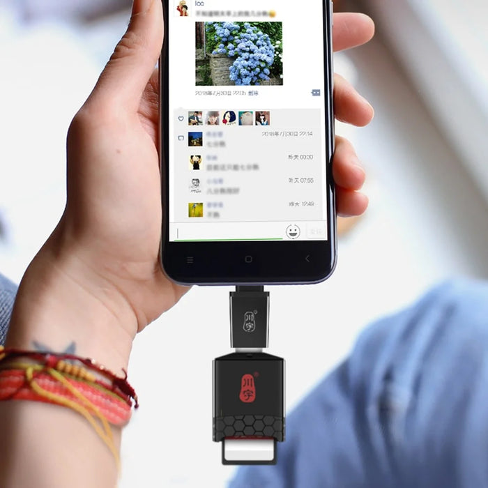 KAWAU C362 2 in 1 USB 3.1 to SD / TF Card Reader Adapter for SD / TF UHS-II 4.0 Memory Cards - 7
