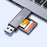KAWAU C350TL USB3.0+Type-C+Lightning Card Reader Portable Cell Phone OTG Card Reader with TF / SD Interface - 3