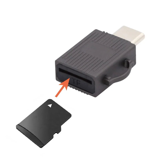 UC-137 USB3.0 Type-C Plug TF Memory Card Reader High Speed Phone Table Laptop Data Transfer Adapter - 6