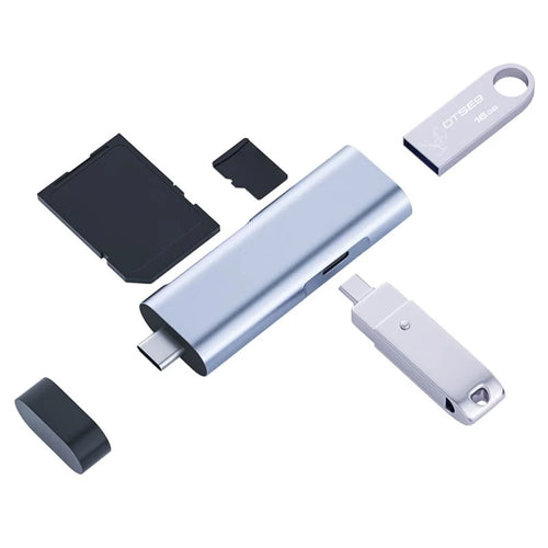 Multi-function Type-C Card Reader USB-C OTG Portable Memory Card Reader for Mobile Phones, Computers - 1