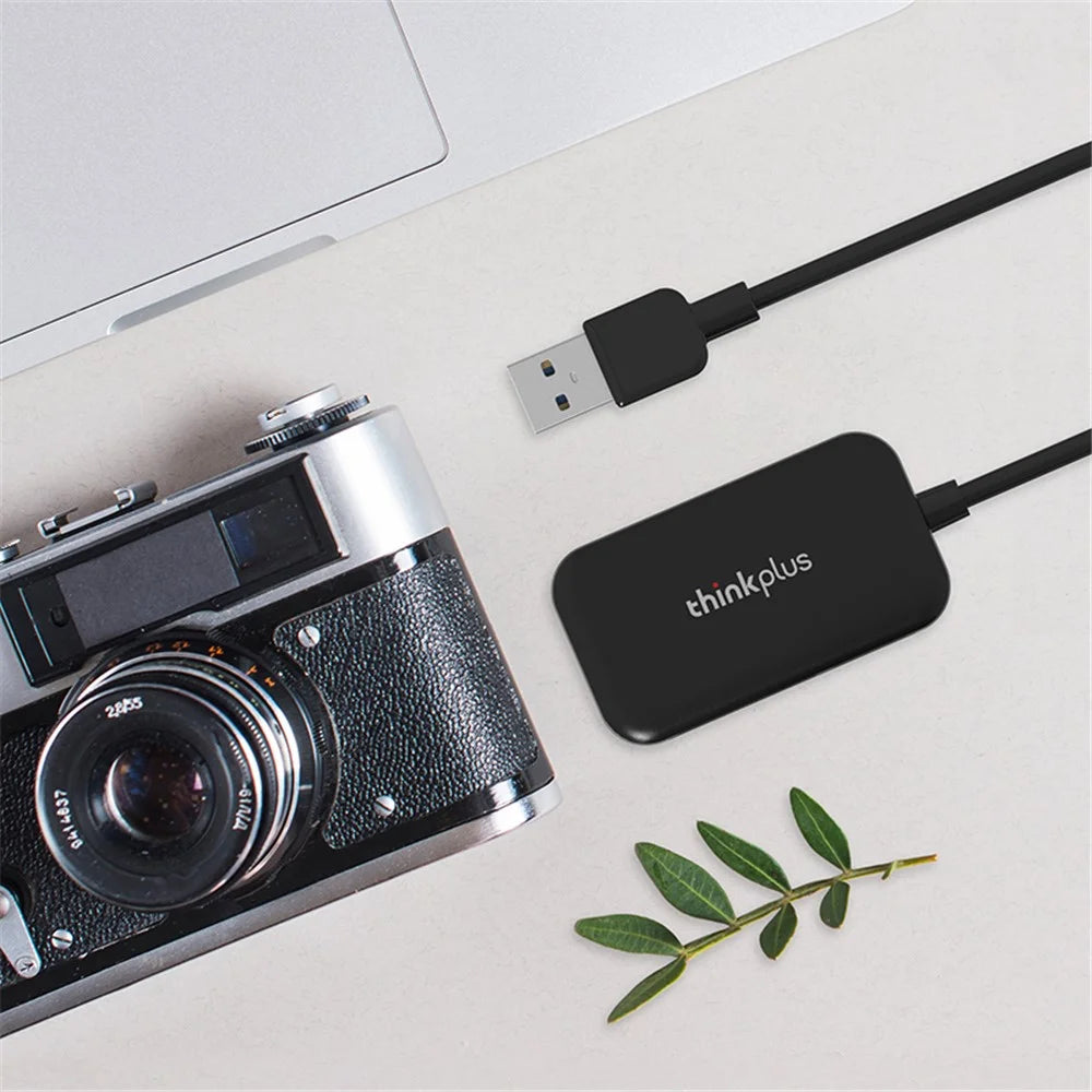 LENOVO Thinkplus USB3.0 3-in-1 Multifunction Card Reader 5Gbps Transmission CF / TF / SD Card Reader - 4
