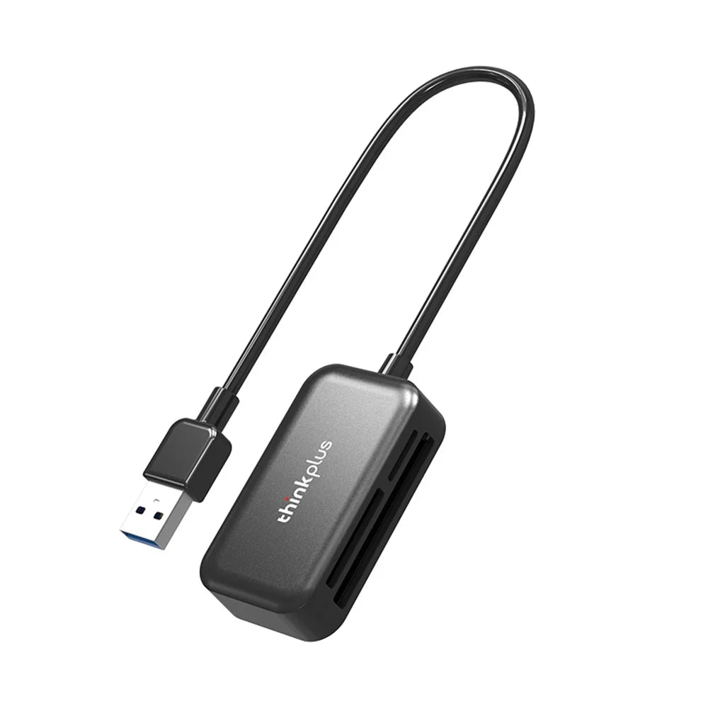 LENOVO Thinkplus USB3.0 3-in-1 Multifunction Card Reader 5Gbps Transmission CF / TF / SD Card Reader - 5