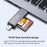KAWAU C350TL iP+USB3.0+Type-C Card Reader Adapter Support SD / TF Card Aluminum Alloy Cellphone OTG Card Reader - 3