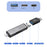 KAWAU C350TL iP+USB3.0+Type-C Card Reader Adapter Support SD / TF Card Aluminum Alloy Cellphone OTG Card Reader - 4