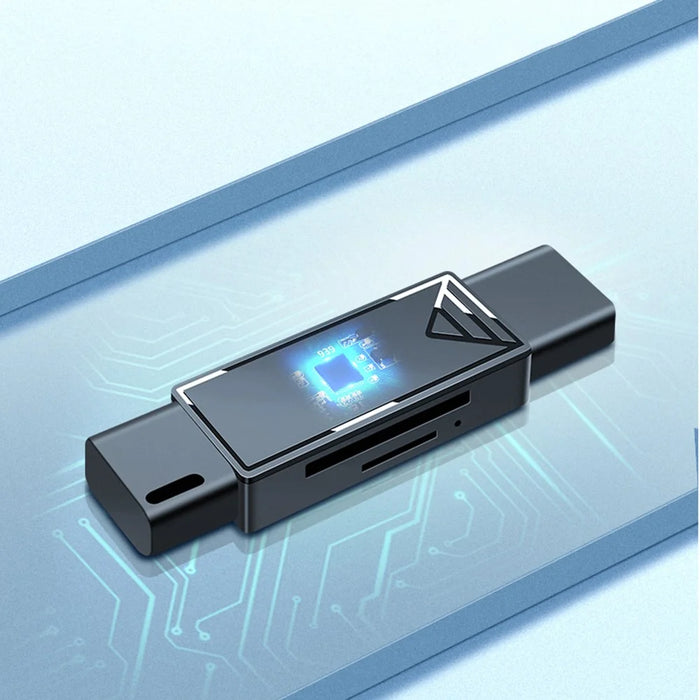 KAWAU C251 USB 2.0 Type C + USB SD / TF Card Reader Portable OTG Adapter - 6